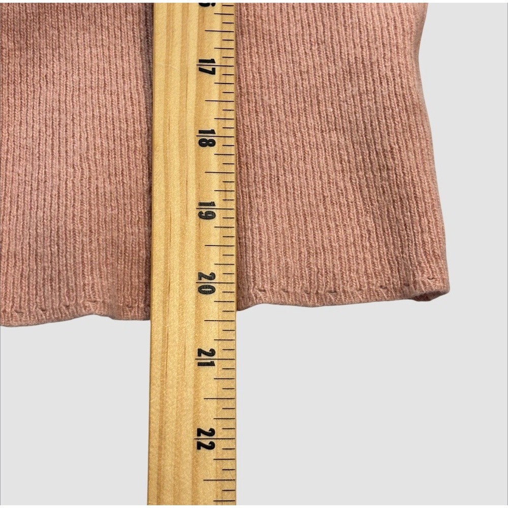 Tyler Boe Women's Large Pointelle Knit Lambs Wool Blend Cardigan Sweater - Picture 3 of 7